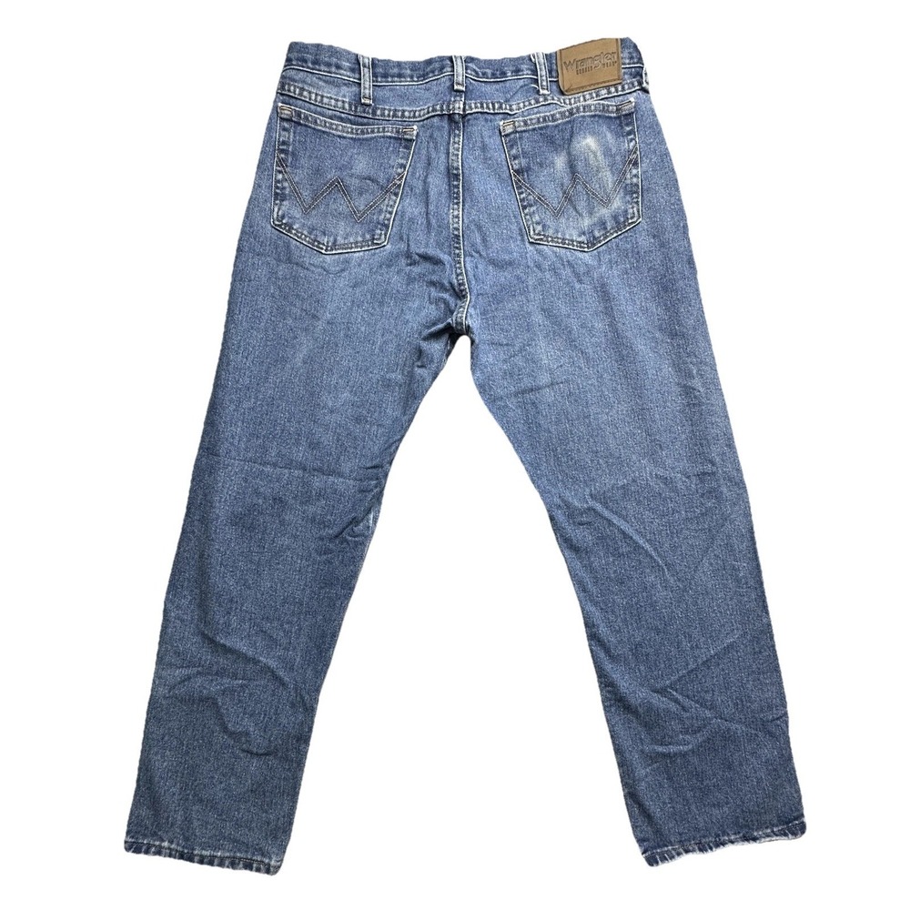 Wrangler Rugged Straight Mens‎ Jeans Mens 36x30 (36x28) Medium Wash Blue Denim
